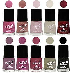 nail paint  glossy amp shine nail polish combo 6 ml each - set of 10 multicolor05691