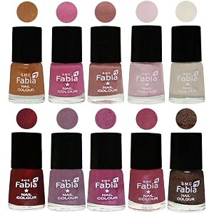 nail paint  glossy amp shine nail polish combo 6 ml each - set of 10 multicolor05648