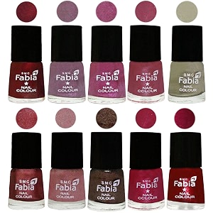 nail paint  glossy amp shine nail polish combo 6 ml each - set of 10 multicolor05761