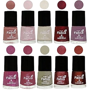 nail paint  glossy amp shine nail polish combo 6 ml each - set of 10 multicolor05697