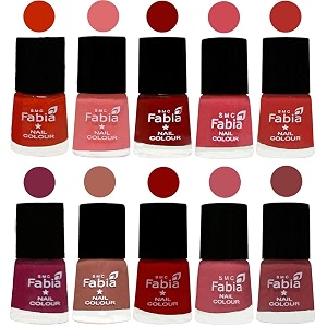 nail paint  glossy amp shine nail polish combo 6 ml each - set of 10 multicolor05424