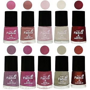 nail paint  glossy amp shine nail polish combo 6 ml each - set of 10 multicolor05674