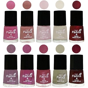 nail paint  glossy amp shine nail polish combo 6 ml each - set of 10 multicolor05678