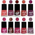 Nail Paint | Glossy &amp; Shine Nail Polish Combo| 6 ml Each) - Set of 10 Multicolor,04861