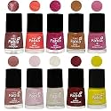 Nail Paint | Glossy &amp; Shine Nail Polish Combo| 6 ml Each) - Set of 10 Multicolor,05578