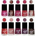 Nail Paint | Glossy &amp; Shine Nail Polish Combo| 6 ml Each) - Set of 10 Multicolor,05087