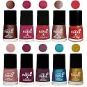 Nail Paint | Glossy &amp; Shine Nail Polish Combo| 6 ml Each) - Set of 10 Multicolor,05142