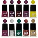 Nail Paint | Glossy &amp; Shine Nail Polish Combo| 6 ml Each) - Set of 10 Multicolor,05930