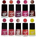 Nail Paint | Glossy &amp; Shine Nail Polish Combo| 6 ml Each) - Set of 10 Multicolor,04966