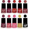 Nail Paint | Glossy &amp; Shine Nail Polish Combo| 6 ml Each) - Set of 10 Multicolor,05563