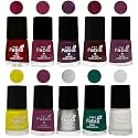 Nail Paint | Glossy &amp; Shine Nail Polish Combo| 6 ml Each) - Set of 10 Multicolor,05923
