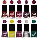 Nail Paint | Glossy &amp; Shine Nail Polish Combo| 6 ml Each) - Set of 10 Multicolor,05904