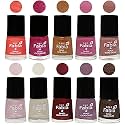Nail Paint | Glossy &amp; Shine Nail Polish Combo| 6 ml Each) - Set of 10 Multicolor,05597