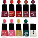 Nail Paint | Glossy &amp; Shine Nail Polish Combo| 6 ml Each) - Set of 10 Multicolor,05565