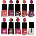 Nail Paint | Glossy &amp; Shine Nail Polish Combo| 6 ml Each) - Set of 10 Multicolor,04888