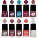 Nail Paint | Glossy &amp; Shine Nail Polish Combo| 6 ml Each) - Set of 10 Multicolor,05373