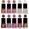 Nail Paint | Glossy &amp; Shine Nail Polish Combo| 6 ml Each) - Set of 10 Multicolor,05664