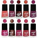 Nail Paint | Glossy &amp; Shine Nail Polish Combo| 6 ml Each) - Set of 10 Multicolor,04871