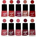 Nail Paint | Glossy &amp; Shine Nail Polish Combo| 6 ml Each) - Set of 10 Multicolor,05473