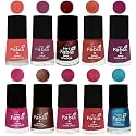 Nail Paint | Glossy &amp; Shine Nail Polish Combo| 6 ml Each) - Set of 10 Multicolor,04847