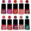 Nail Paint | Glossy &amp; Shine Nail Polish Combo| 6 ml Each) - Set of 10 Multicolor,05398