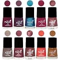 Nail Paint | Glossy &amp; Shine Nail Polish Combo| 6 ml Each) - Set of 10 Multicolor,05341