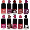 Nail Paint | Glossy &amp; Shine Nail Polish Combo| 6 ml Each) - Set of 10 Multicolor,04886