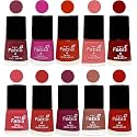 Nail Paint | Glossy &amp; Shine Nail Polish Combo| 6 ml Each) - Set of 10 Multicolor,05392