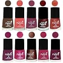 Nail Paint | Glossy &amp; Shine Nail Polish Combo| 6 ml Each) - Set of 10 Multicolor,04798