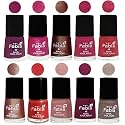 Nail Paint | Glossy &amp; Shine Nail Polish Combo| 6 ml Each) - Set of 10 Multicolor,05028