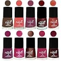 Nail Paint | Glossy &amp; Shine Nail Polish Combo| 6 ml Each) - Set of 10 Multicolor,04826