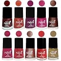 Nail Paint | Glossy &amp; Shine Nail Polish Combo| 6 ml Each) - Set of 10 Multicolor,04976