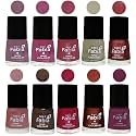 Nail Paint | Glossy &amp; Shine Nail Polish Combo| 6 ml Each) - Set of 10 Multicolor,05786