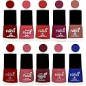 Nail Paint | Glossy &amp; Shine Nail Polish Combo| 6 ml Each) - Set of 10 Multicolor,05465