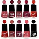 Nail Paint | Glossy &amp; Shine Nail Polish Combo| 6 ml Each) - Set of 10 Multicolor,05552