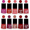 Nail Paint | Glossy &amp; Shine Nail Polish Combo| 6 ml Each) - Set of 10 Multicolor,05406