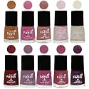 Nail Paint | Glossy &amp; Shine Nail Polish Combo| 6 ml Each) - Set of 10 Multicolor,05653