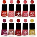 Nail Paint | Glossy &amp; Shine Nail Polish Combo| 6 ml Each) - Set of 10 Multicolor,05432