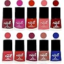 Nail Paint | Glossy &amp; Shine Nail Polish Combo| 6 ml Each) - Set of 10 Multicolor,05399