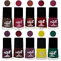 Nail Paint | Glossy &amp; Shine Nail Polish Combo| 6 ml Each) - Set of 10 Multicolor,05881