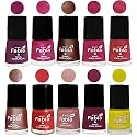 Nail Paint | Glossy &amp; Shine Nail Polish Combo| 6 ml Each) - Set of 10 Multicolor,05053