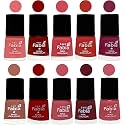 Nail Paint | Glossy &amp; Shine Nail Polish Combo| 6 ml Each) - Set of 10 Multicolor,05438