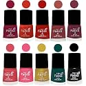 Nail Paint | Glossy &amp; Shine Nail Polish Combo| 6 ml Each) - Set of 10 Multicolor,05567