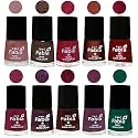 Nail Paint | Glossy &amp; Shine Nail Polish Combo| 6 ml Each) - Set of 10 Multicolor,05868