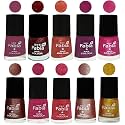 Nail Paint | Glossy &amp; Shine Nail Polish Combo| 6 ml Each) - Set of 10 Multicolor,04927