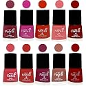 Nail Paint | Glossy &amp; Shine Nail Polish Combo| 6 ml Each) - Set of 10 Multicolor,05384