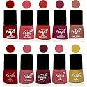Nail Paint | Glossy &amp; Shine Nail Polish Combo| 6 ml Each) - Set of 10 Multicolor,05463