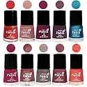 Nail Paint | Glossy &amp; Shine Nail Polish Combo| 6 ml Each) - Set of 10 Multicolor,05268
