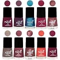 Nail Paint | Glossy &amp; Shine Nail Polish Combo| 6 ml Each) - Set of 10 Multicolor,05357