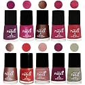 Nail Paint | Glossy &amp; Shine Nail Polish Combo| 6 ml Each) - Set of 10 Multicolor,05042